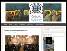 Tablet Screenshot of catholicmajority.com